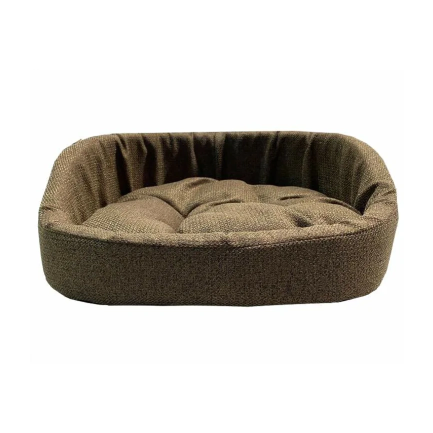 Лежак Homepet Espresso для домашних животных, Жаккард Krona №1, 43 см х 38 см х 15 см фото 1
