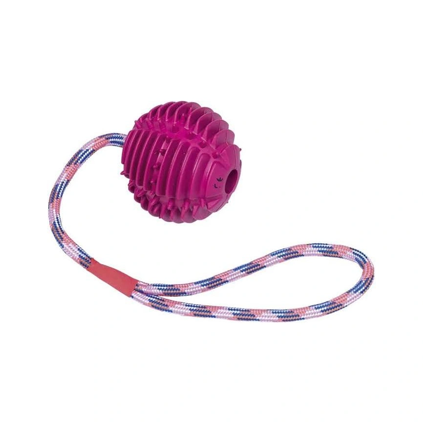 Игрушка NOBBY для собак, Мяч Рельефный, резина фиолетовый, 7,5 см фото 1
