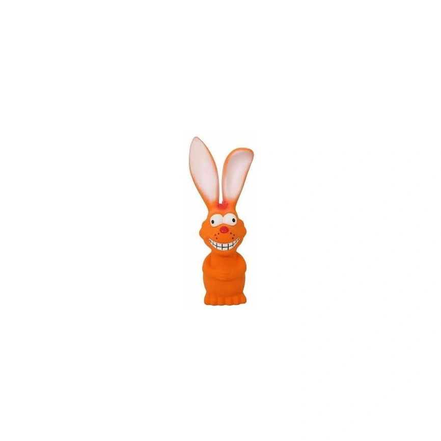 Игрушка Homepet для собак, лиса длинноухая с пищалкой латекс, 19 см фото 1