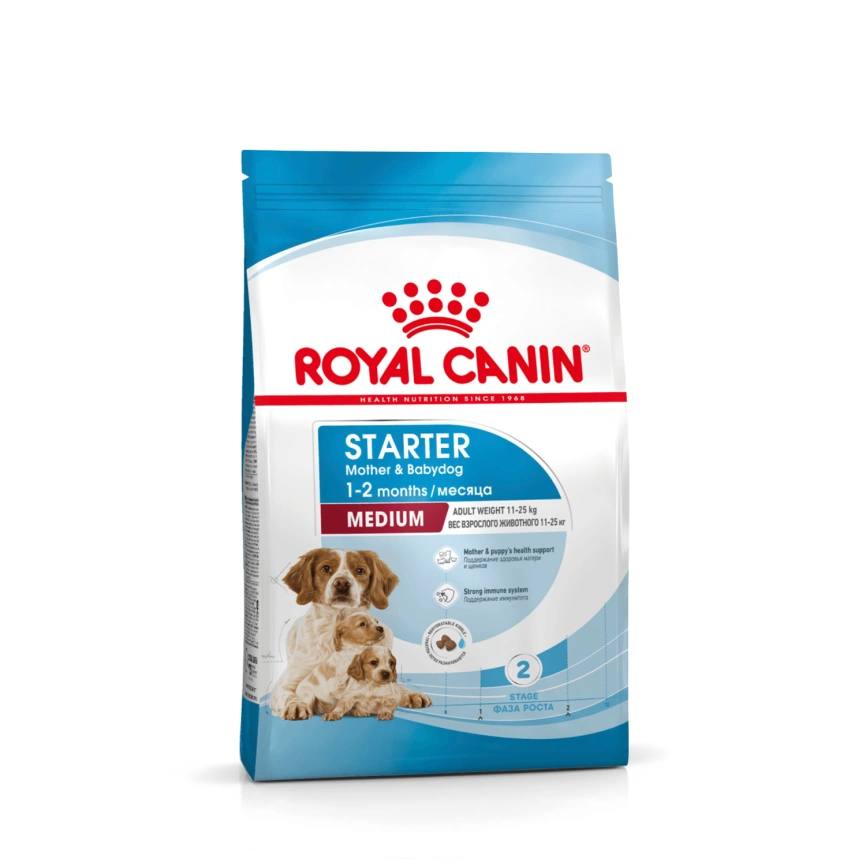 Сухой корм Royal Canin Medium Starter Mother & Babydog для щенков и кормящих сук, 4 кг фото 10
