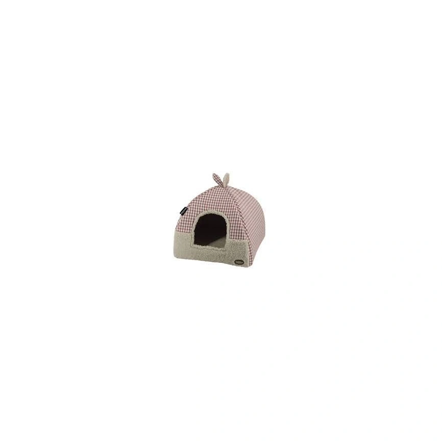 Домик NOBBY Xaver для кошек, красный, 40 см х 40 см х 35 см фото 1
