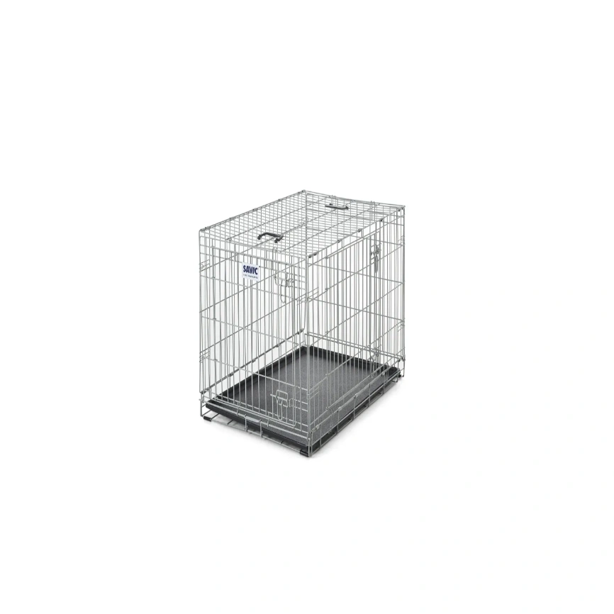 Переноска-клетка SAVIC Dog Residence 76, серая, 76 см х 53 см х 61 см фото 1