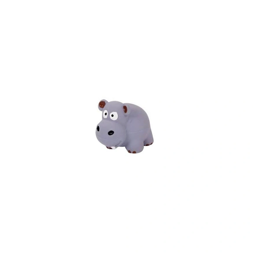 Игрушка Homepet для собак, бегемот с пищалкой латекс, 8 см фото 1