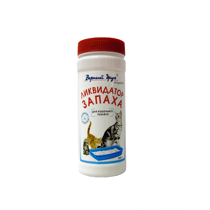 Туалет Верный друг ликвидатор запаха для кошачьих туалетов порошок, 500 г фото 1