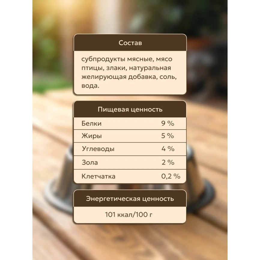 Влажный корм Собачье Счастье Meat Assortment для собак, мясное ассорти в желе, 125 г фото 3