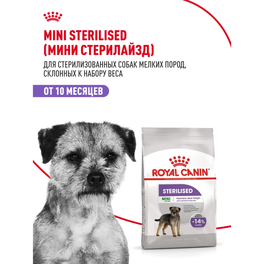 Сухой корм Royal Canin Mini Sterilised для стерилизованных собак, 3 кг фото 12