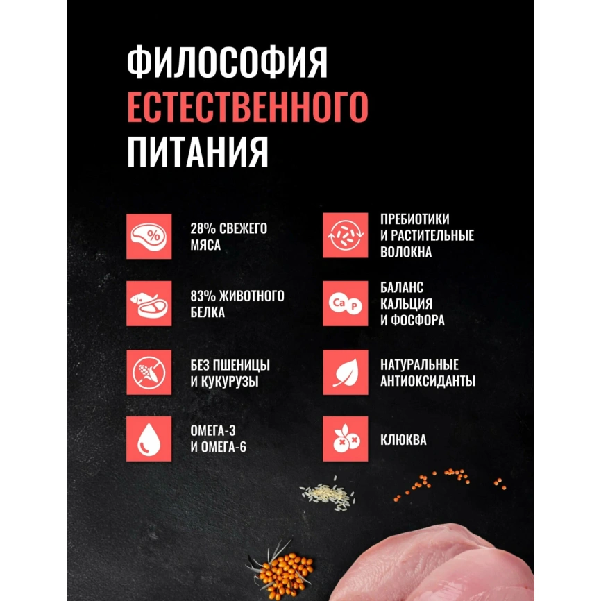 Сухой корм Одно Мясо Turkey для котят, беременных и кормящих кошек, с мясом, с индейкой, 1,5 кг фото 3