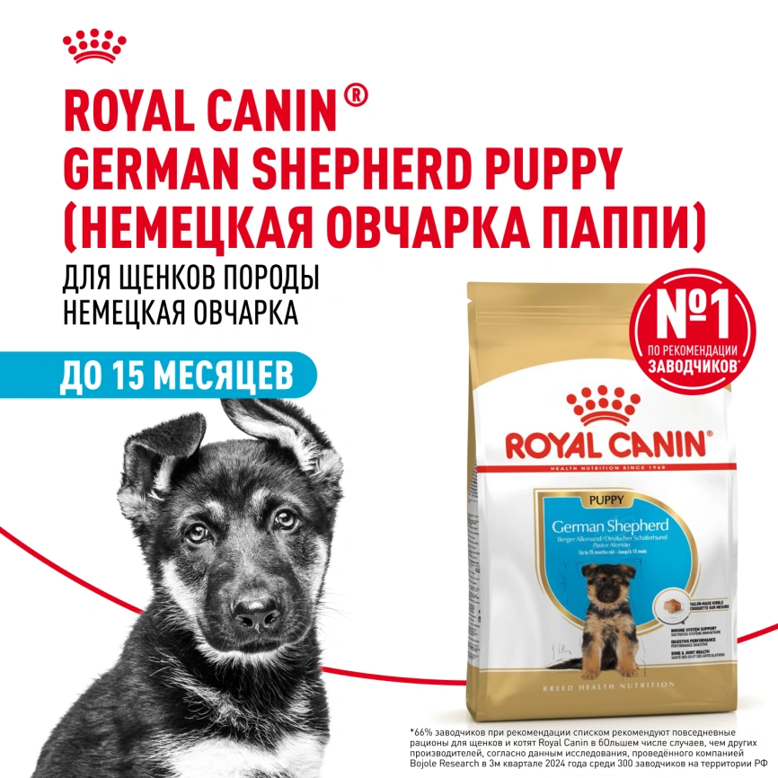 Сухой корм Royal Canin German Shepherd Puppy для щенков, 12 кг фото 13