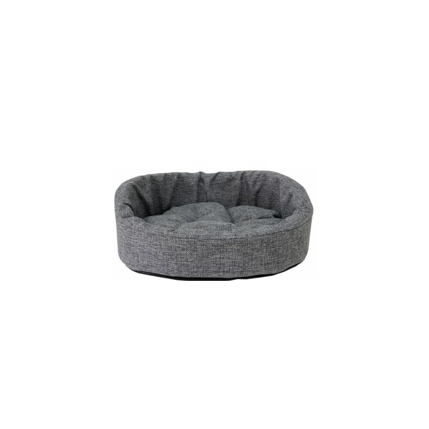 Лежак Homepet для домашних животных, Жаккард Wool №1 серый, 43 см х 38 см х 15 см фото 1