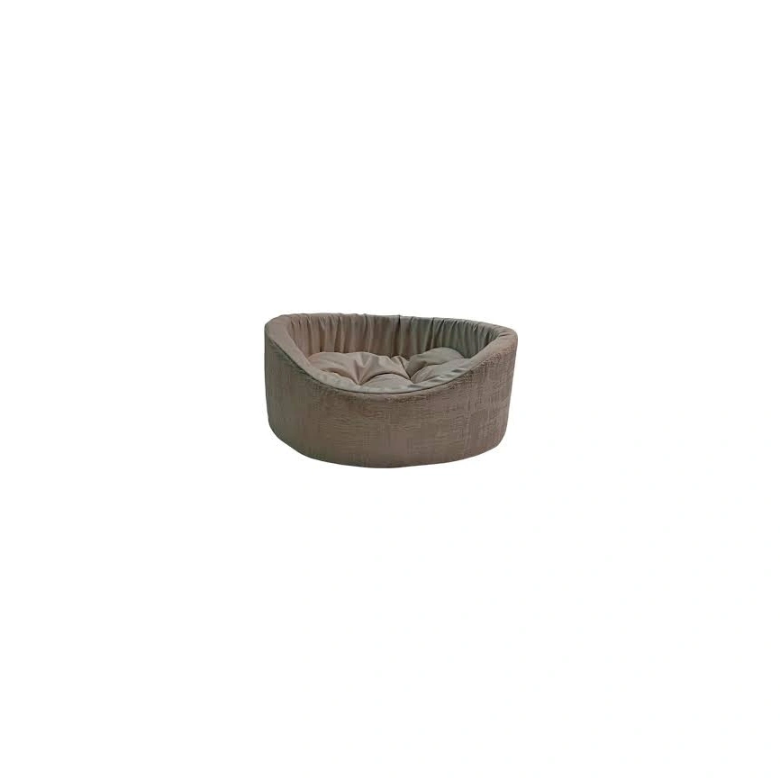 Лежак Homepet Indigo Latte для домашних животных, №3 бежево-золотистый, 57 см х 45 см х 20 см фото 1