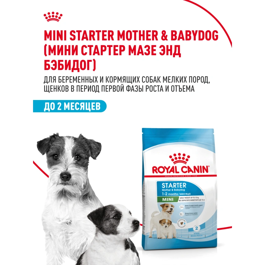Сухой корм Royal Canin Mini Starter Mother & Babydog для щенков и кормящих сук, 8,5 кг фото 13