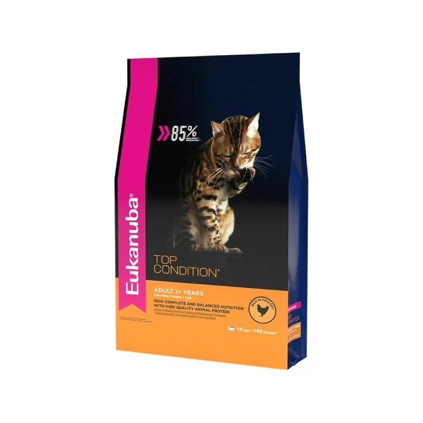 Сухой корм Eukanuba Top Condition для взрослых кошек, 10 кг фото 1