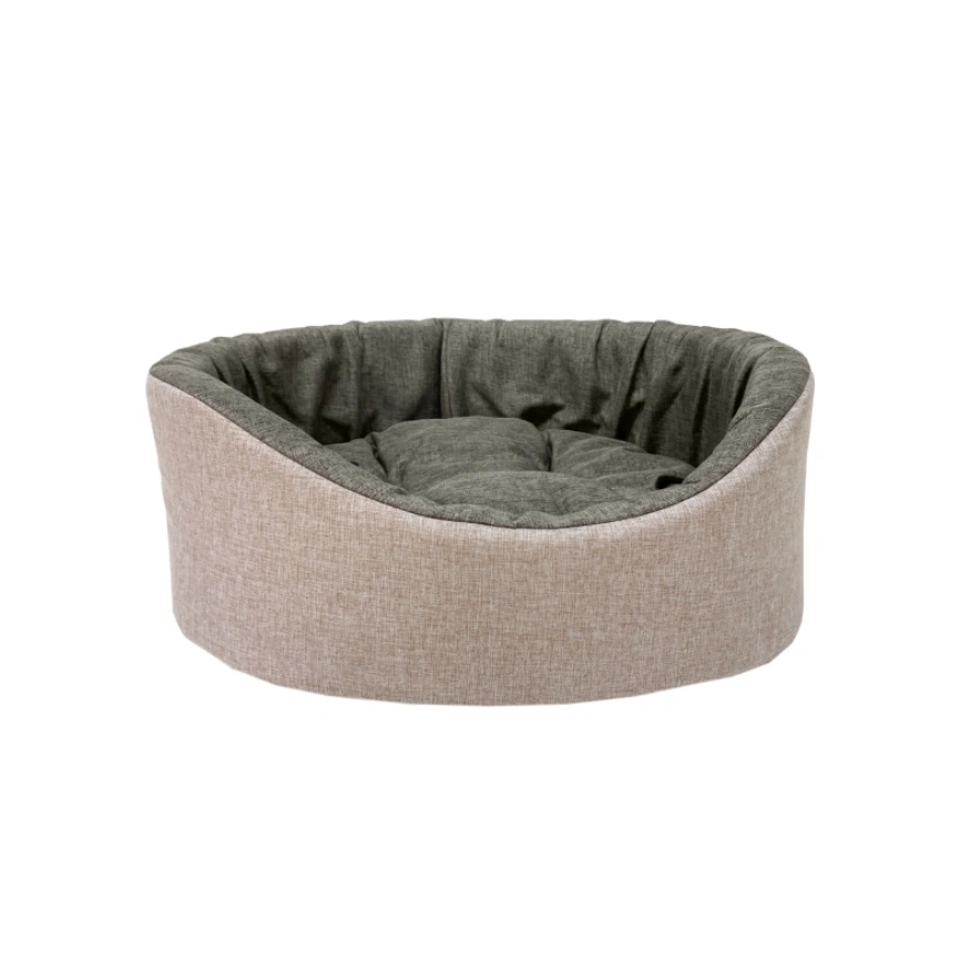 Лежак Homepet для домашних животных, Жаккард Melange №1 розово-коричневый, 43 см х 38 см х 15 см фото 1