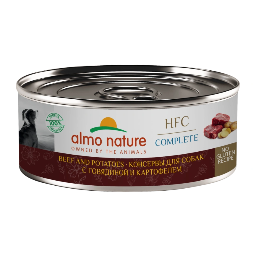 Влажный корм Almo Nature Beef & Potato для собак, с говядиной и картофелем, 100 г фото 1