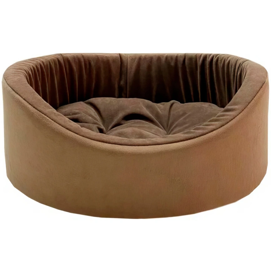 Лежак Homepet Catania для домашних животных, №1 латте, 43 см х 38 см х 15 см фото 1