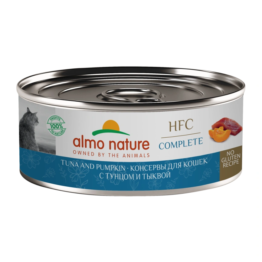 Влажный корм Almo Nature Tuna & Pumpkin для кошек, с тунцом и тыквой, 100 г фото 1