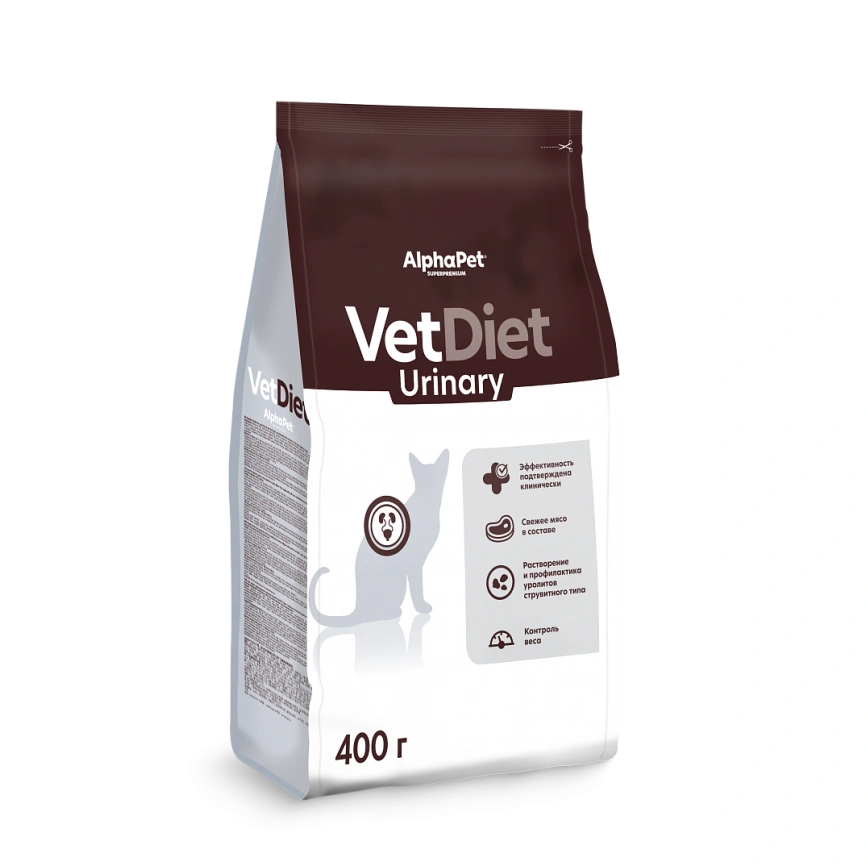 Сухой корм ALPHAPET Veterinary Diet Urinary Adult Cat, 400 г фото 1
