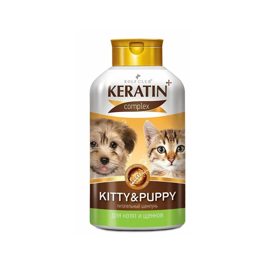 Шампунь Keratin+ Kitty&Puppy для котят и щенков, 400 мл фото 1