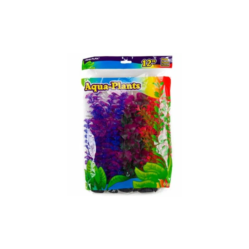 Растение Penn-Plax Aqua-Plants с грузом цветное, 6 шт, 30 см фото 1