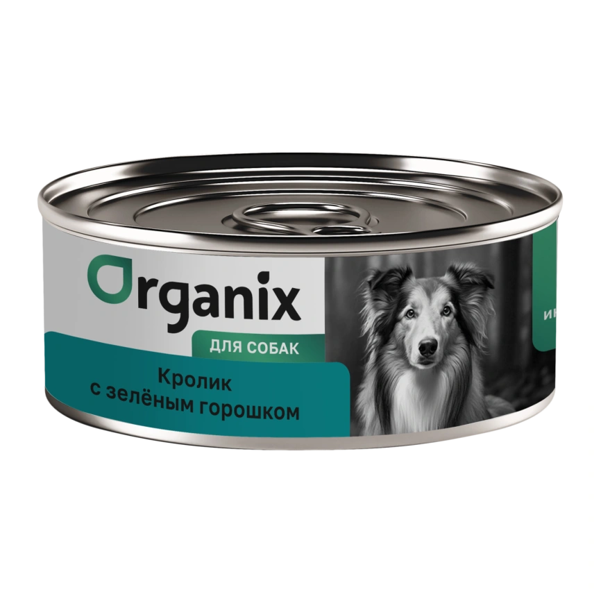 Влажный корм Organix Preventive Line Rabbit для собак Кролик с зеленым горошком, 100 г фото 1