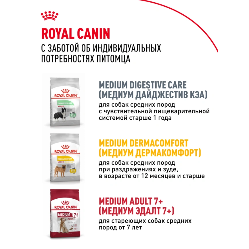 Сухой корм Royal Canin Medium Adult для собак, 3 кг фото 21