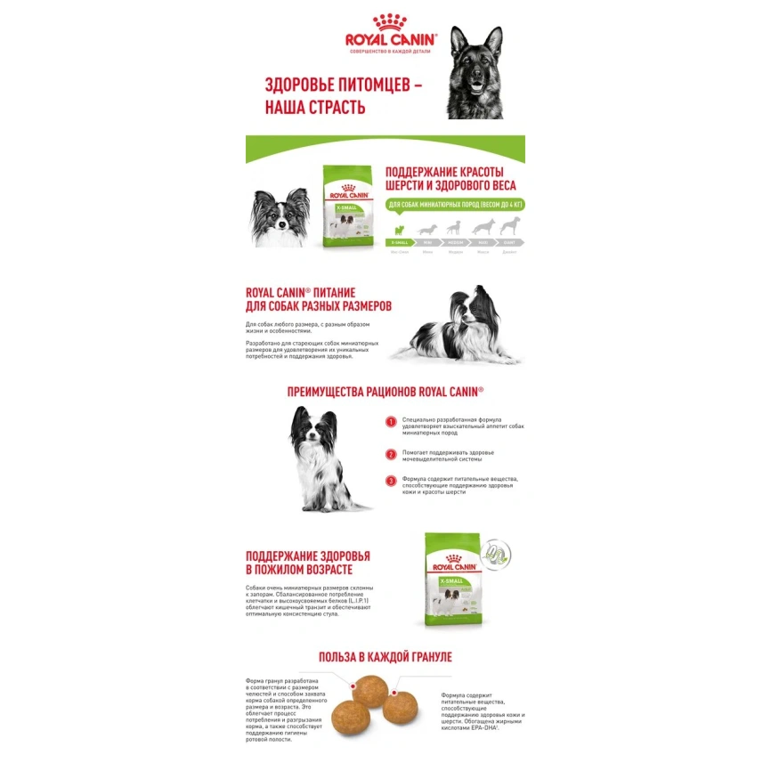 Сухой корм Royal Canin X-Small Adult для собак, 3 кг фото 13