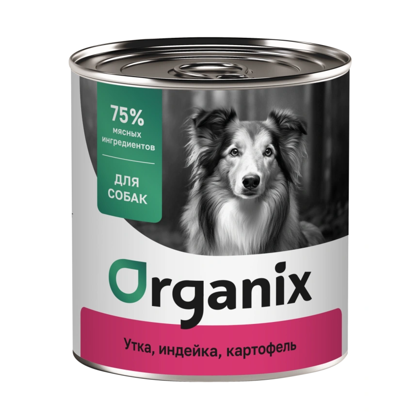 Влажный корм Organix Preventive Line Duck, Turkey & Potato для собак Утка, с уткой, индейкой и картофелем, 75 г фото 1