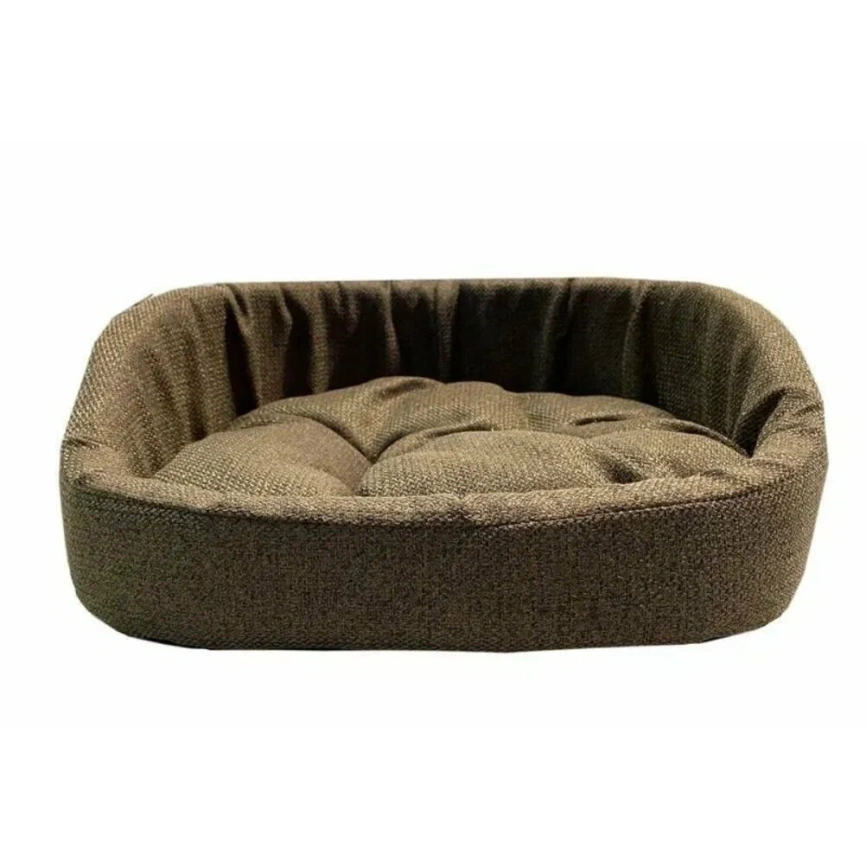 Лежак Homepet Espresso для домашних животных, Жаккард Krona №3, 57 см х 45 см х 17 см фото 1