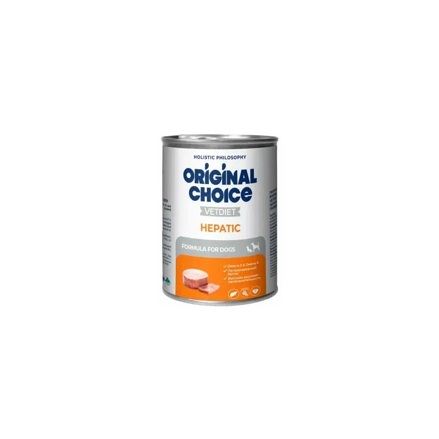 Влажный корм ORIGINAL CHOICE Veterinary Diet Hepatic Dog & Puppy, 340 г фото 1