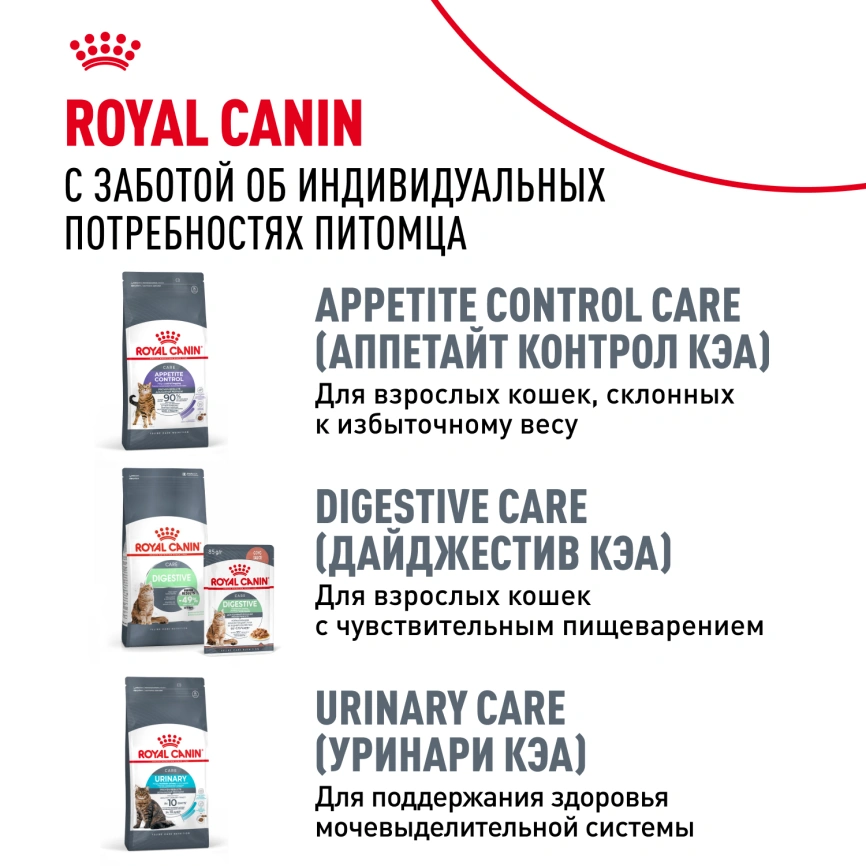 Влажный корм Royal Canin Light Weight Care в желе для взрослых кошек, склонных к полноте, пауч, 85 г фото 11