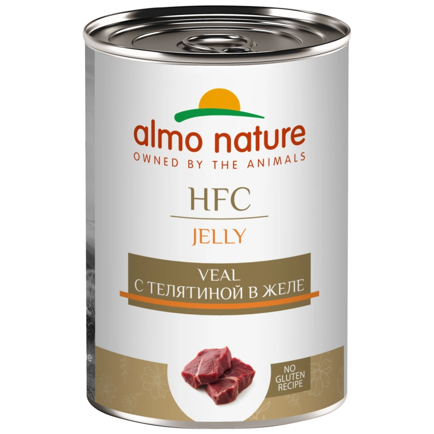 Влажный корм Almo Nature Veal для собак телятиной в желе, 340 г фото 1