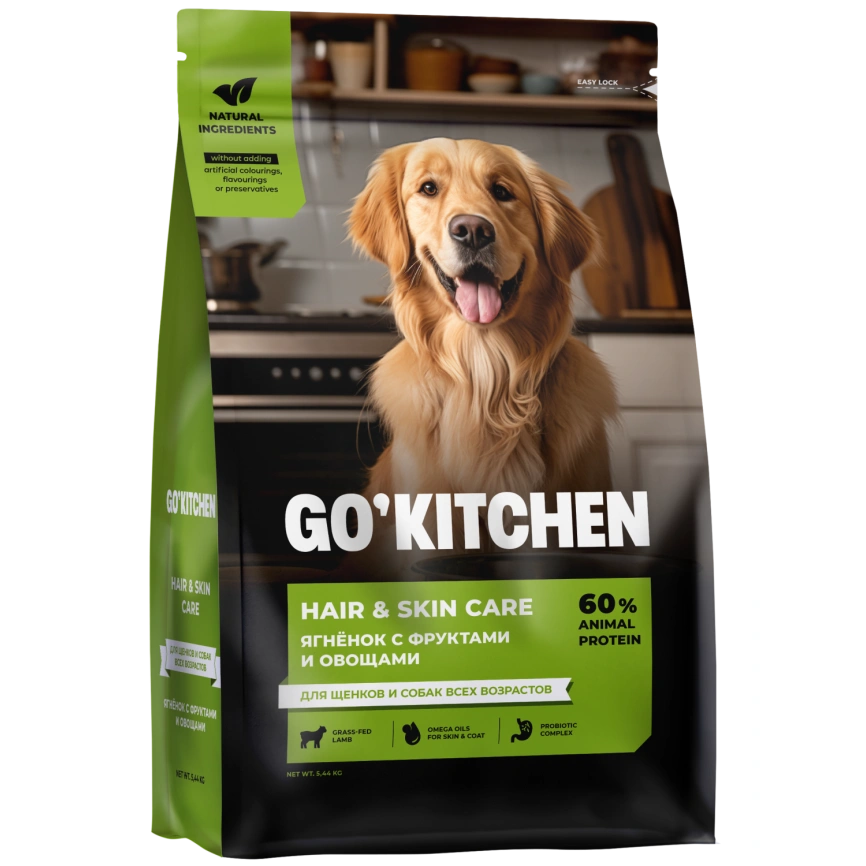 Сухой корм Go'Kitchen Lamb для щенков и собак всех возрастов, с ягненком, 5,44 кг фото 1