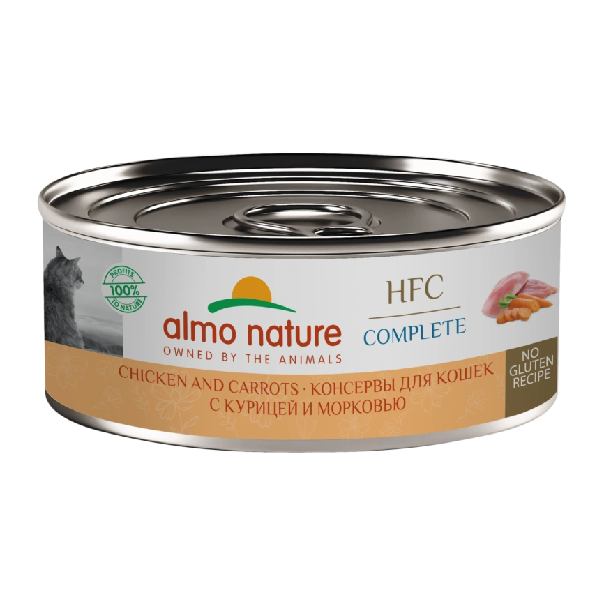 Влажный корм Almo Nature Chicken & Carrot для кошек, с курицей и морковью, 100 г фото 1
