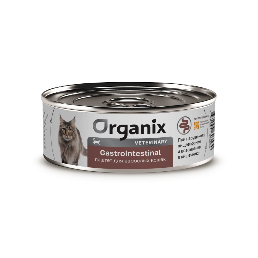 Влажный корм Organix Veterinary Gastrointestinal для взрослых кошек при расстройствах пищеварения, 100 г фото 1