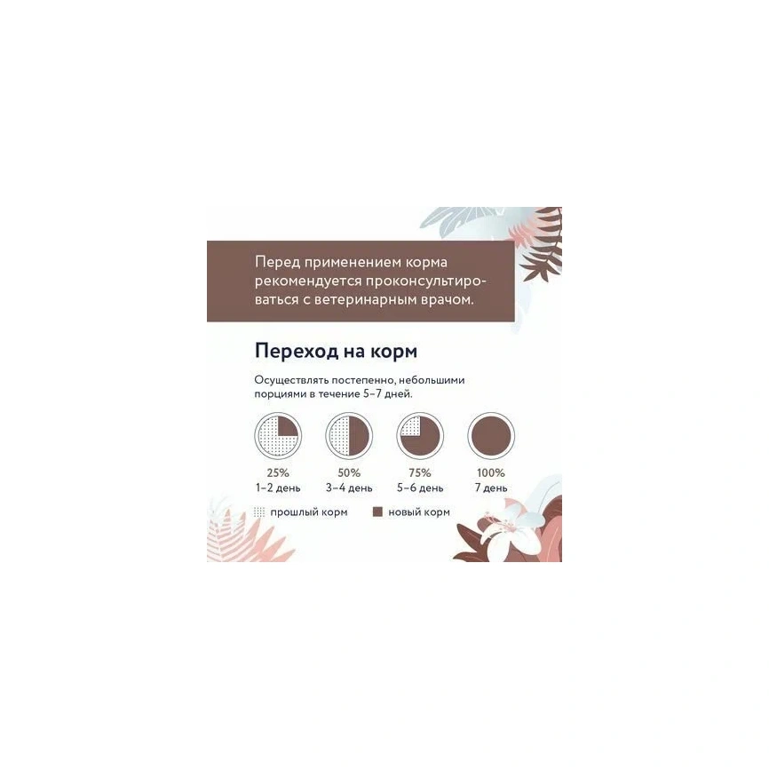 Влажный корм FLORIDA Gastrointestinal Quail для кошек при расстройствах пищеварения, с перепелкой, 100 г фото 4