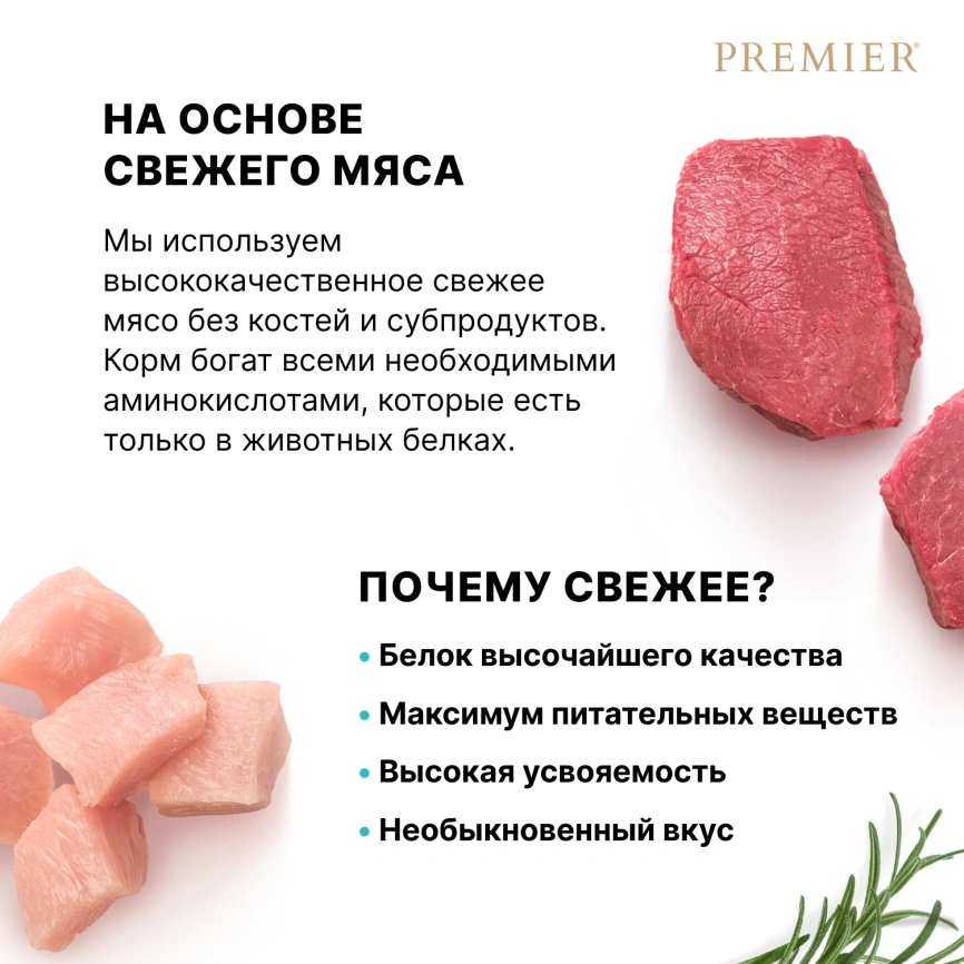 Сухой корм Premier Cat Lamb & Turkey Adult для взрослых кошек, с ягненком и индейкой, 2 кг фото 6