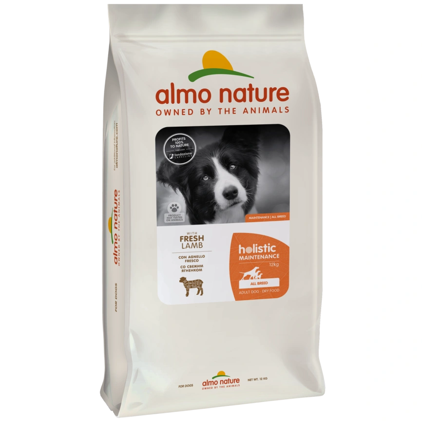 Сухой корм Almo Nature Lamb & Rice для взрослых собак со свежим ягненком и коричневым рисом, 12 кг фото 1