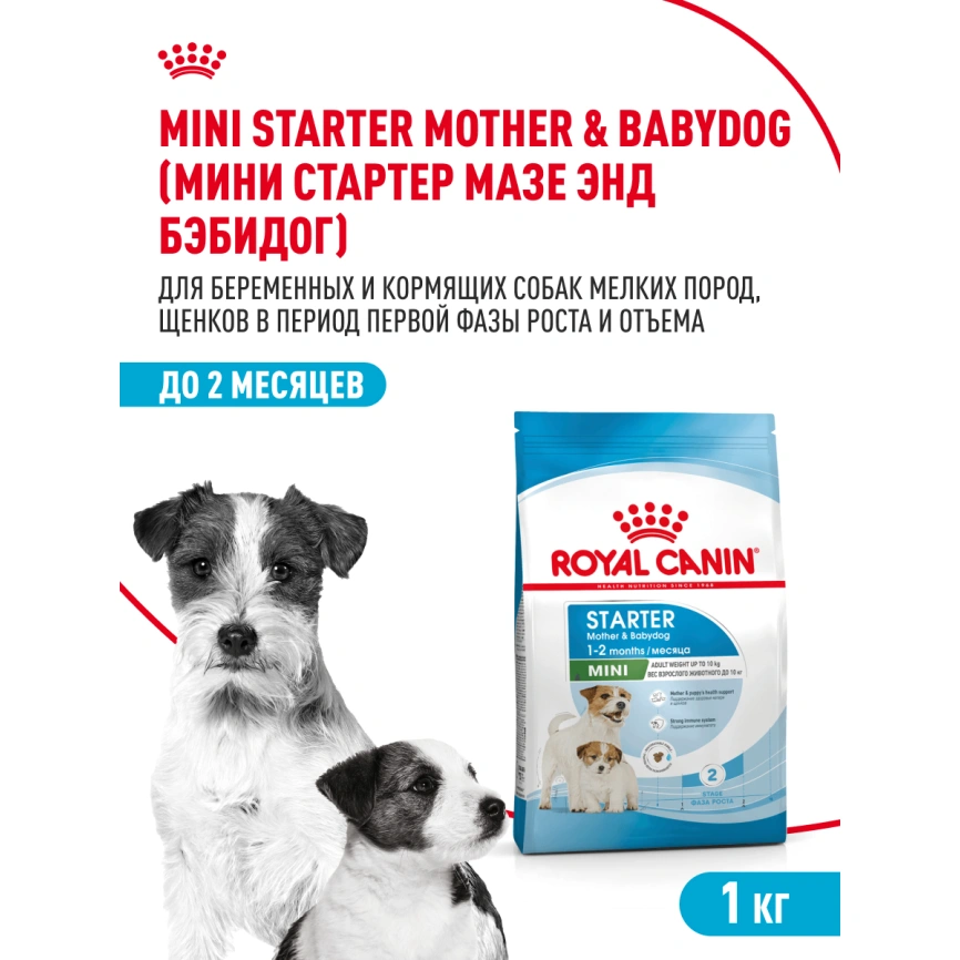 Сухой корм Royal Canin Mini Starter Mother & Babydog для щенков и кормящих сук, 1 кг фото 18