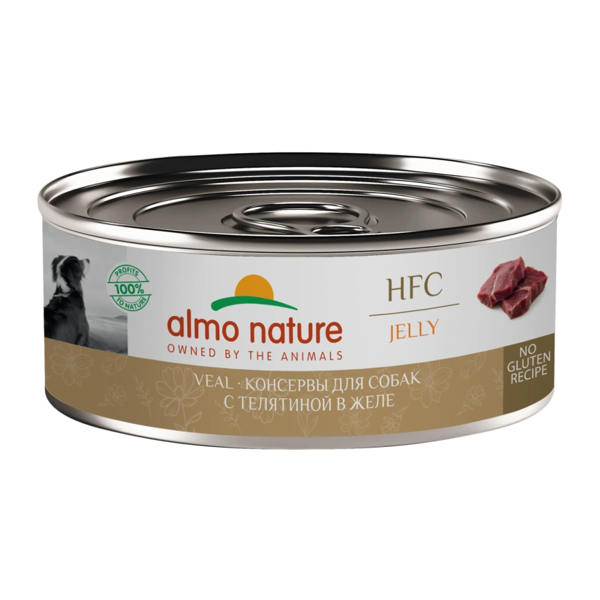 Влажный корм Almo Nature Veal для собак телятиной в желе, 100 г фото 1