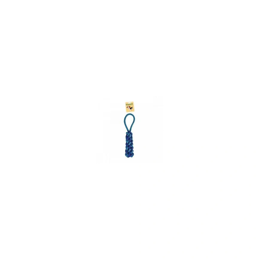 Игрушка Homepet Seaside для собак, плетенка из каната сине-голубая, 36 см фото 1