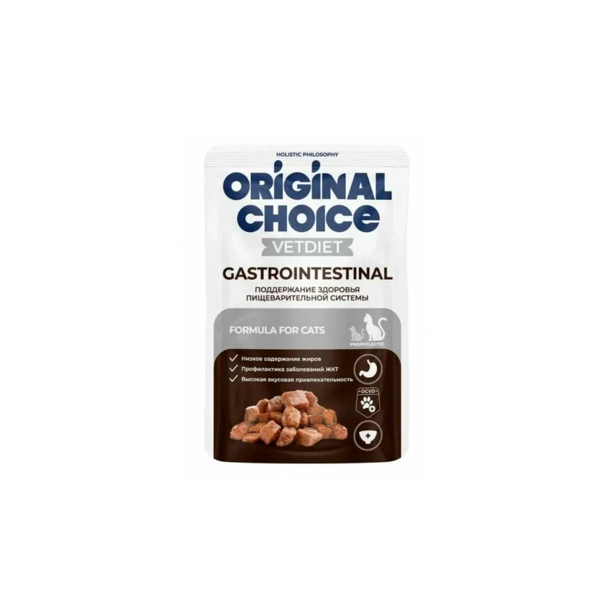 Влажный корм ORIGINAL CHOICE Veterinary Diet Gastrointestinal Cat, 85 г фото 1