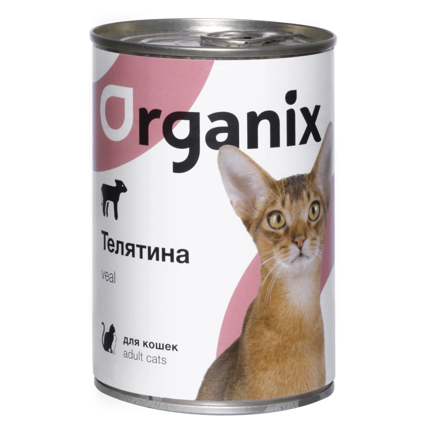 Влажный корм Organix Preventive Line Veal для кошек, с телятиной, 410 г фото 1