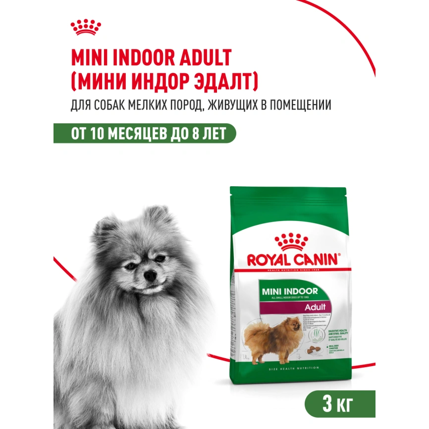 Сухой корм Royal Canin Mini Indoor Adult для собак, 3 кг фото 15