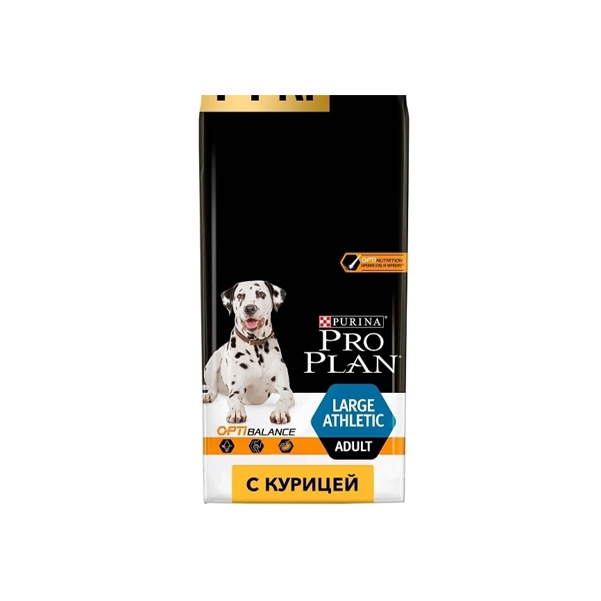 Сухой корм PRO PLAN Chicken для взрослых собак крупных пород с атлетическим телосложением, с высоким содержанием курицы, 18 кг фото 1