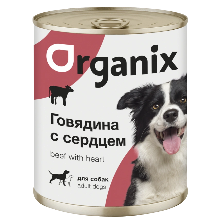 Влажный корм Organix Preventive Line Beef & Heart для собак, с говядиной и сердцем, 850 г фото 1