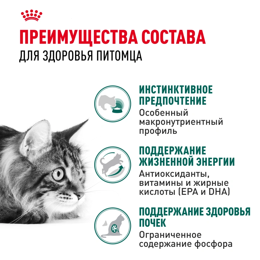 Влажный корм Royal Canin Instinctive 7+ в соусе для кошек старше 7 лет, пауч, 85 г фото 3