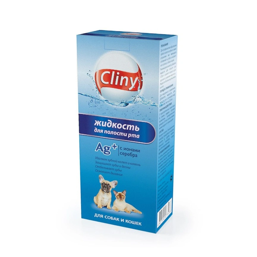 Жидкость для полости рта Cliny для кошек, 100 мл фото 1