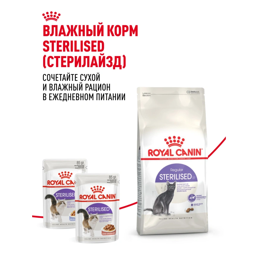 Сухой корм Royal Canin Sterilised для кастрированных котов и стерилизованных кошек, 4 кг фото 28