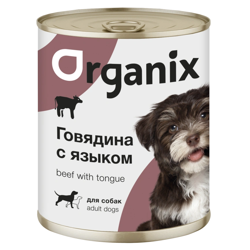 Влажный корм Organix Preventive Line Beef для собак говядина с языком, 850 г фото 1