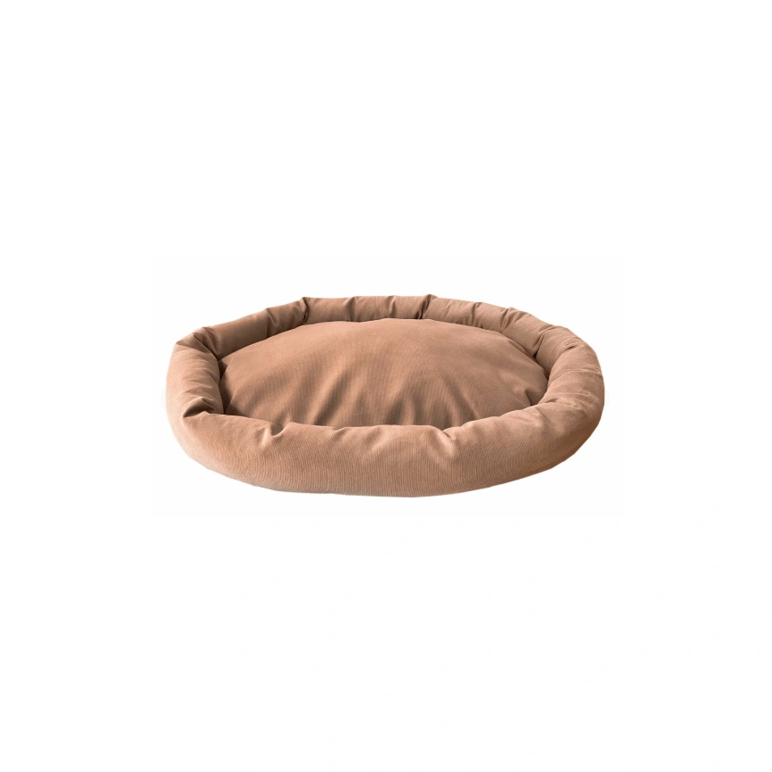 Лежак Homepet для домашних животных, Микровелюр Caramel №1 карамель, 60 см х 45 см х 10 см фото 1